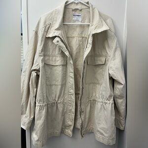 Old Navy Cream Utility Jacket